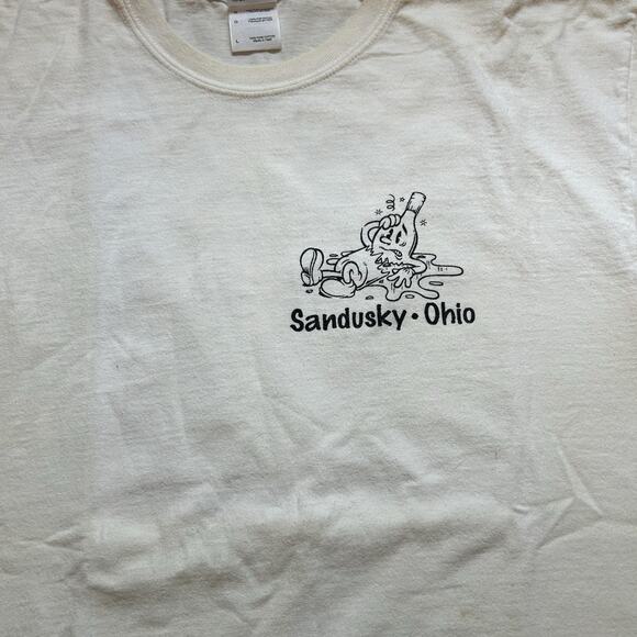 Vntg‎ Jimmy Buffett's Margaritaville White Large T-Shirt Sandusky Bay Shots - Picture 3 of 5